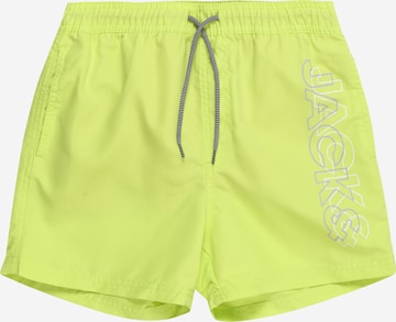 Jack & Jones Junior - Bermudas 'FIJI' en verde: frente