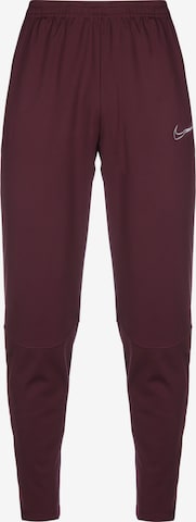 Tapered Pantaloni sportivi 'Academy' di NIKE in rosso: frontale