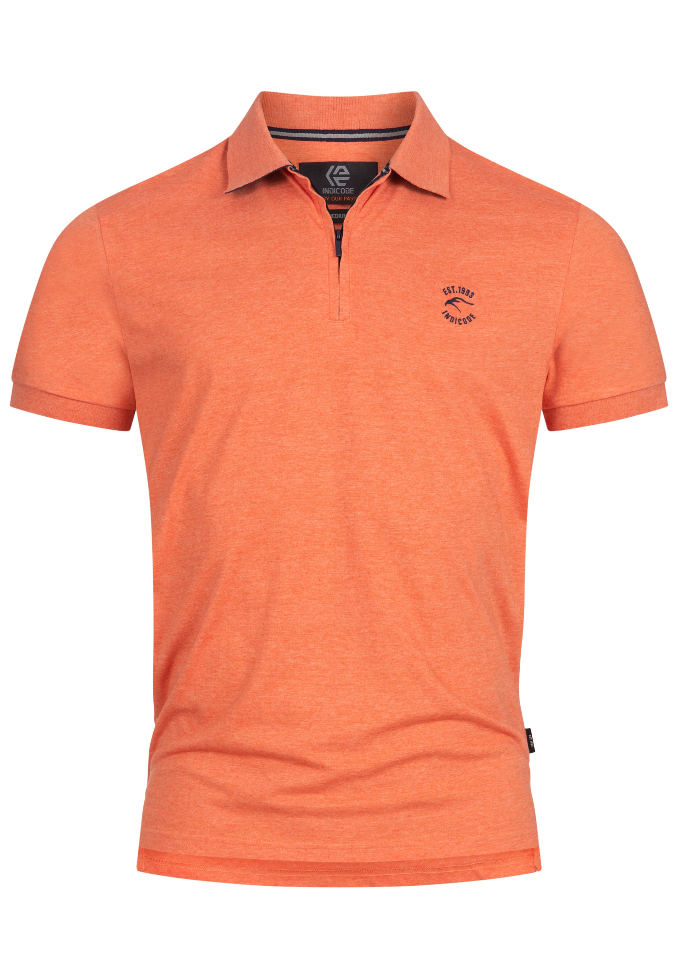 INDICODE JEANS Shirt ' Yonah ' in Oranje: voorkant