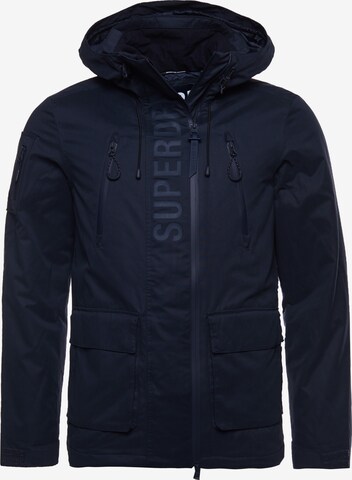 Superdry Functionele jas in Blauw: voorkant