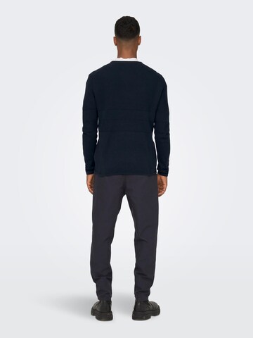 Only & Sons Sweter 'Niko' w kolorze niebieski