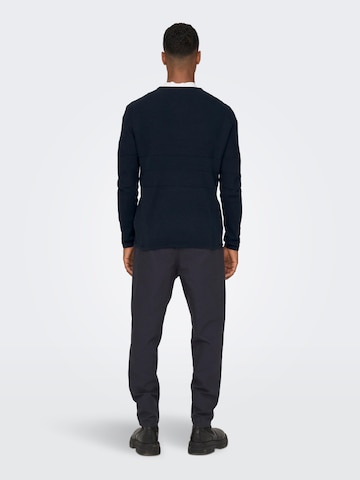 Only & Sons Pullover 'Niko' in Blau