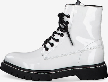 TAMARIS Lace-Up Ankle Boots in White