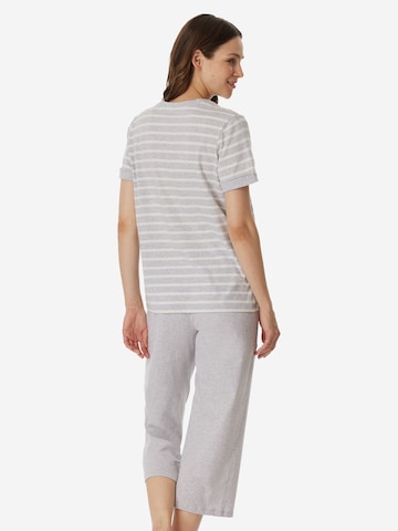 SCHIESSER Pajama 'Casual Essentials' in Grey