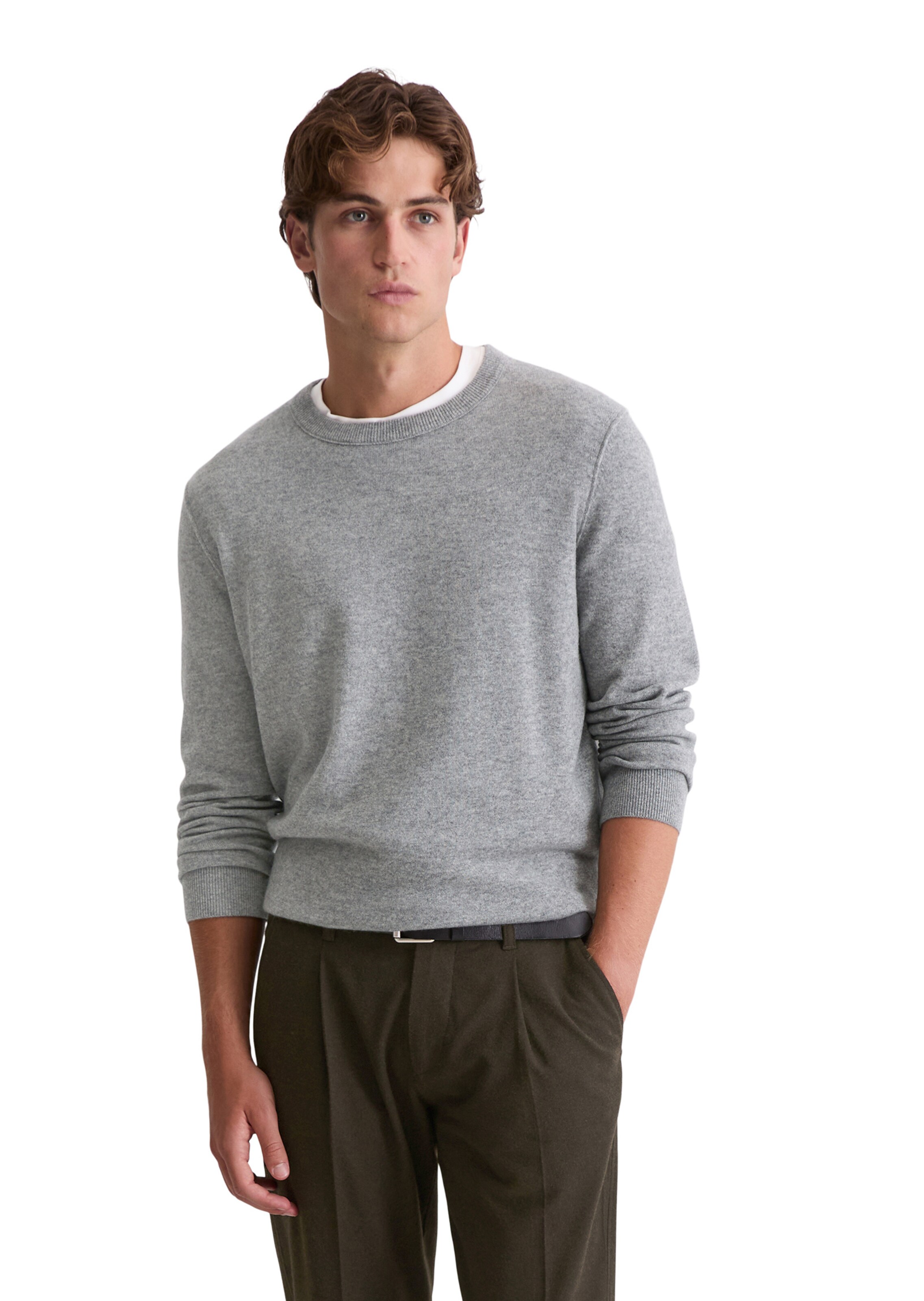 Marc O'Polo Sweater in Grey: front