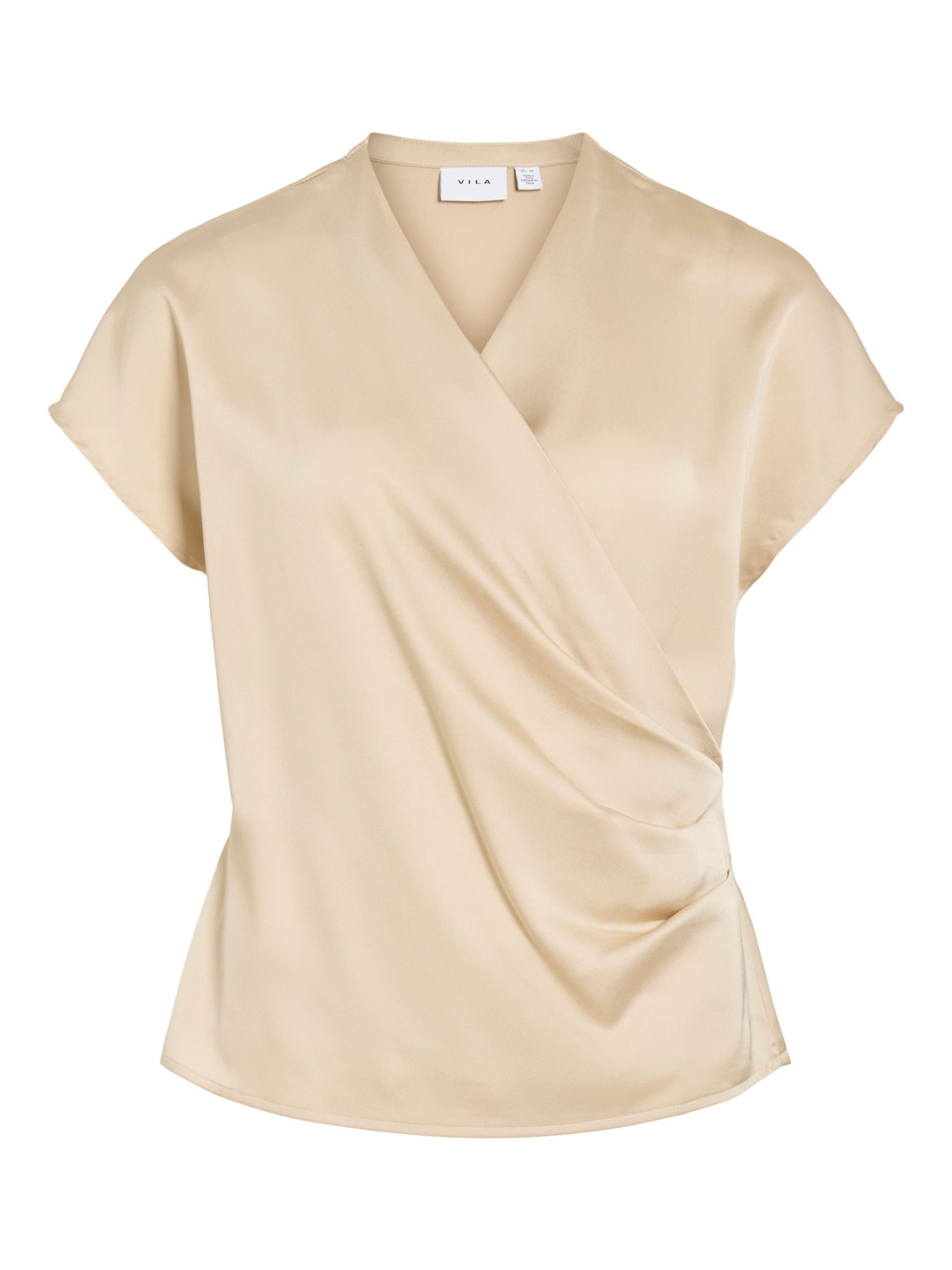 VILA Bluse 'VIElette' i beige: forside