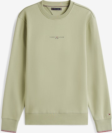Sweat-shirt TOMMY HILFIGER en vert : devant