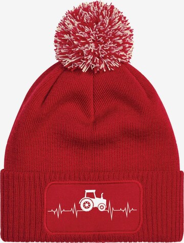 Youth Designz Mütze 'Heartbeat Traktor' in Rot: Vorderseite