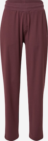 Hummel Ohlapna forma Športne hlače 'LUISE' | rjava barva: sprednja stran