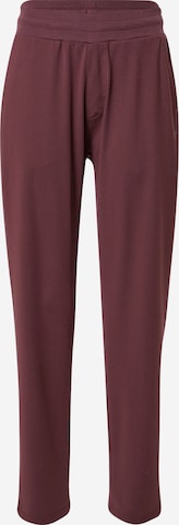 Loosefit Pantalon de sport 'LUISE' Hummel en marron : devant