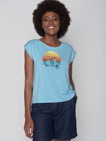 GREENBOMB Shirt 'Scooter' in Blue: front