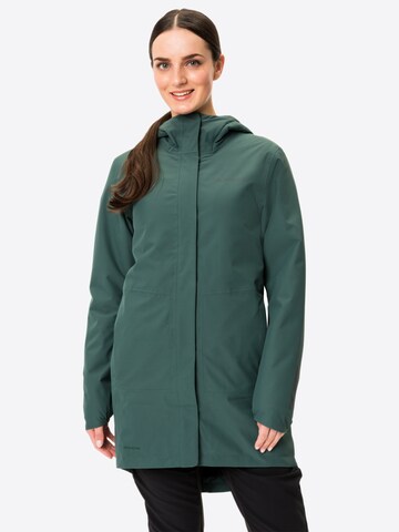 VAUDE Outdoor Jacket in Green: front