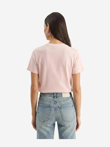T-shirt Bianco Lucci en rose