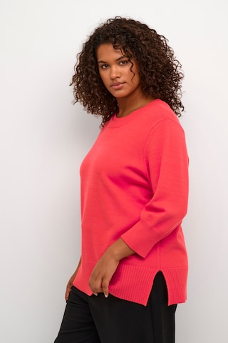 KAFFE CURVE Sweater 'Marna' in Red