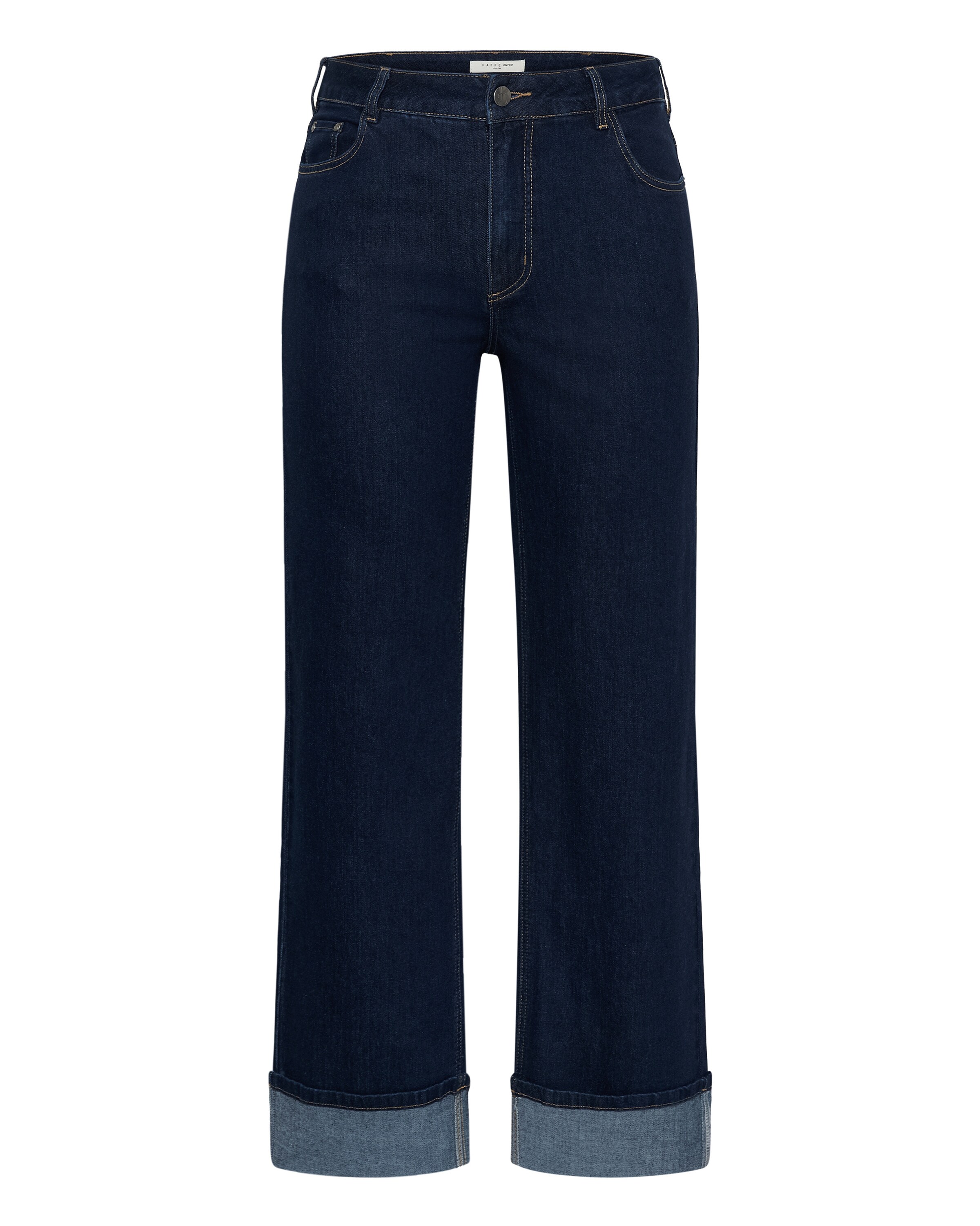 KAFFE CURVE Wide Leg Jeans 'KCAndrya' in Blau: Vorderseite