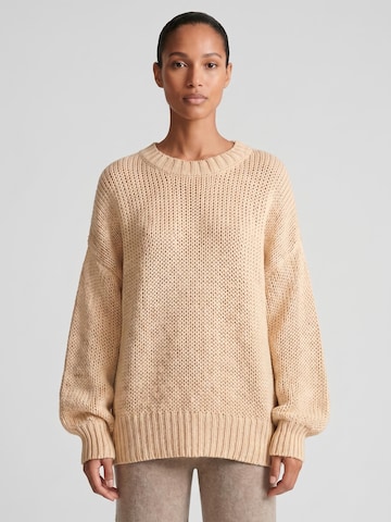 americandreams Oversizepullover 'Pepper'‌‌‌ in Beige: Vorderseite