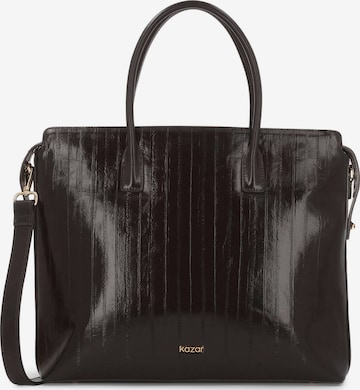 Borsa a mano di Kazar in marrone: frontale
