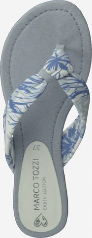 Earth Edition by Marco Tozzi T-Bar Sandals in Blue