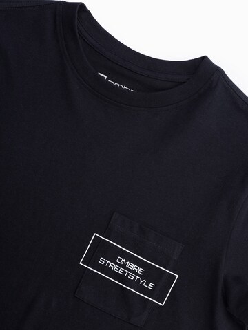 Ombre Shirt 'S1742' in Zwart