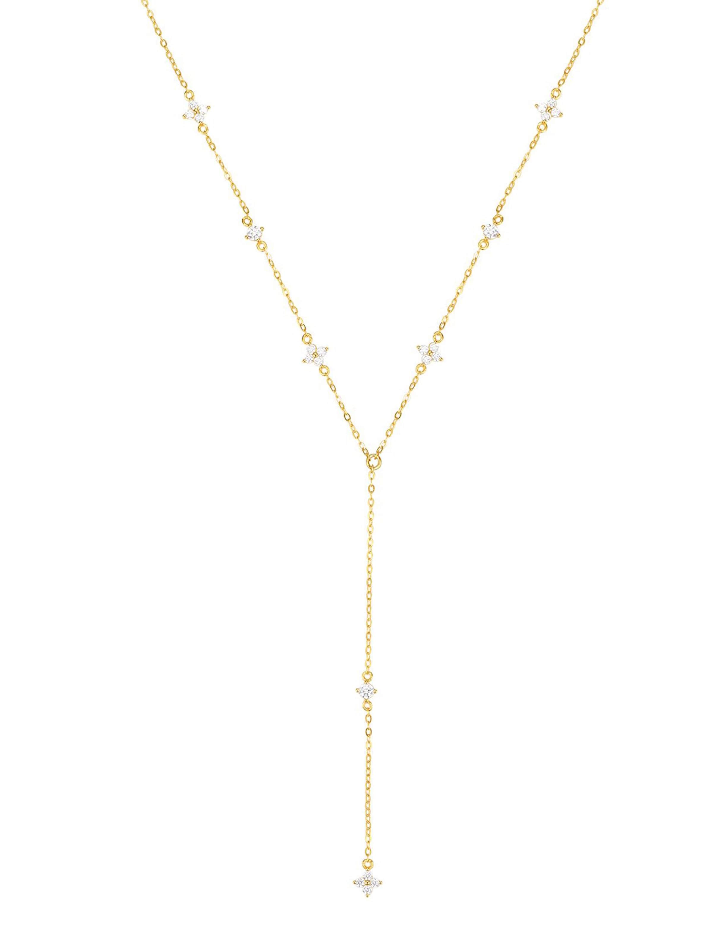 Hey Happiness Kette 'Posy'‌‌‌ in Gold: Vorderseite