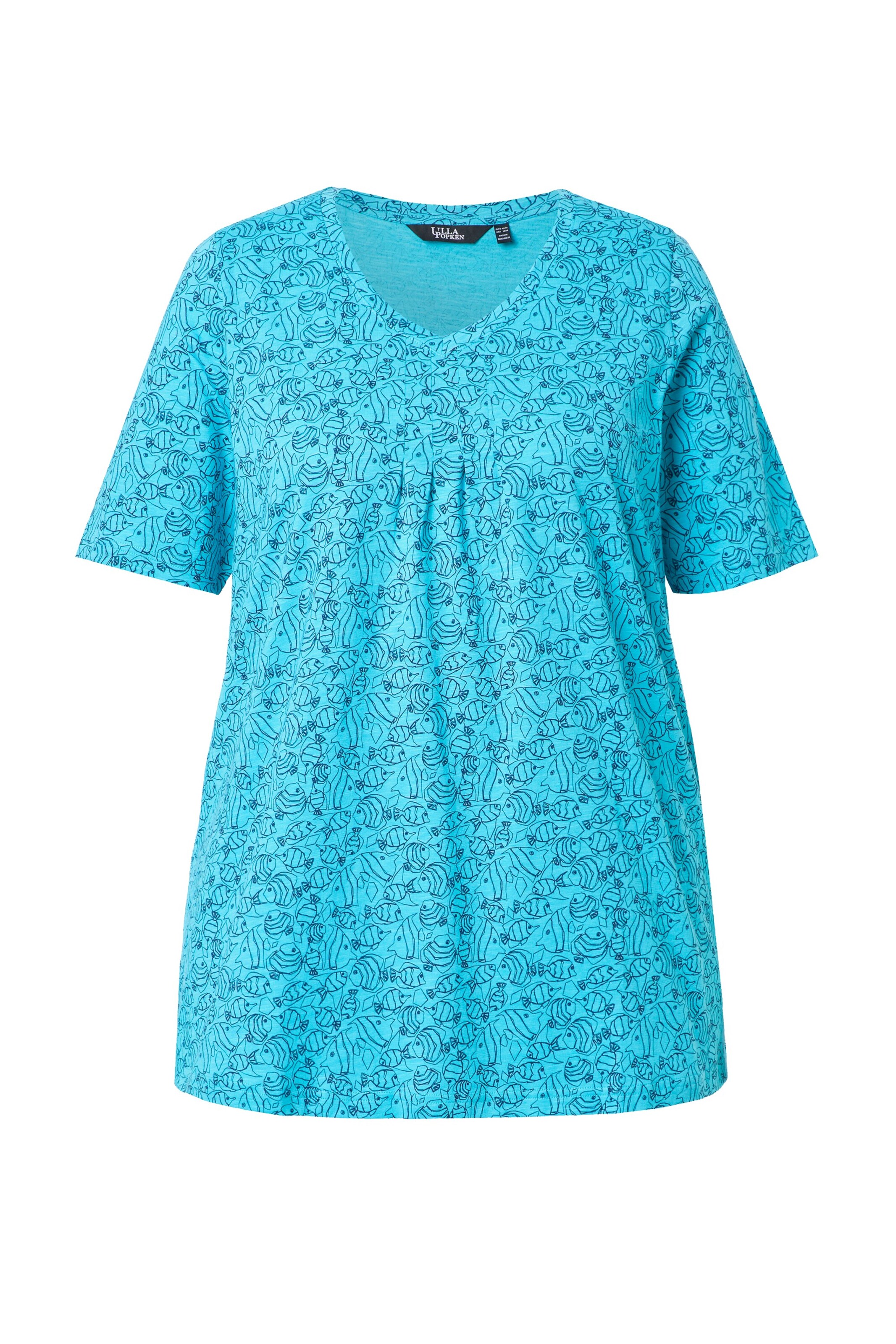 Ulla Popken Shirt in Blau: Vorderseite