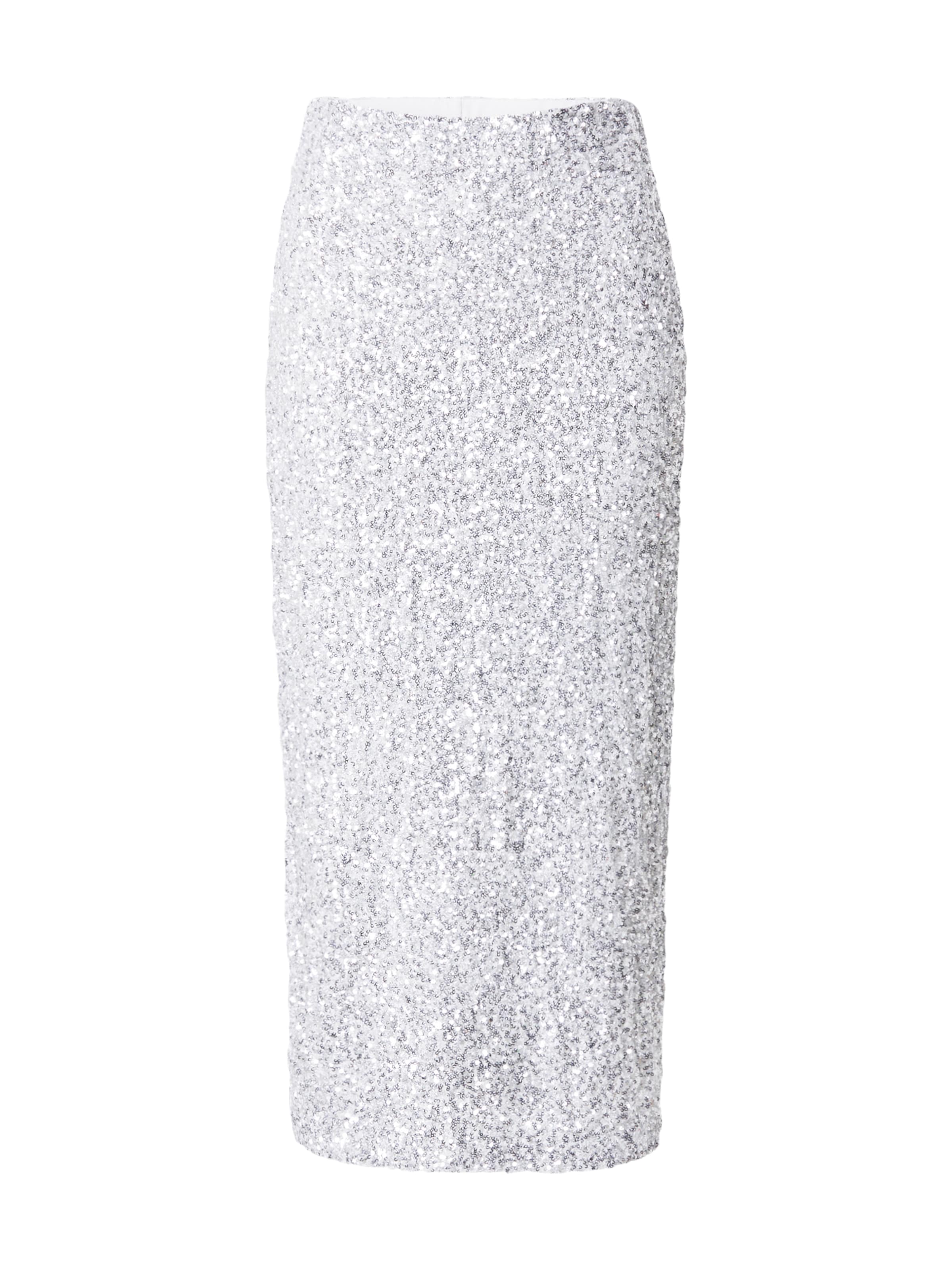 SECOND FEMALE Sukně 'Shimma' – stříbrná: přední strana