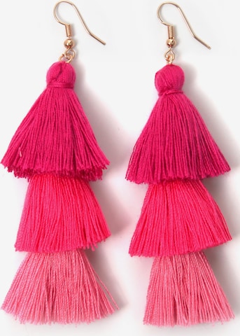 J. Jayz Earrings in Pink: front