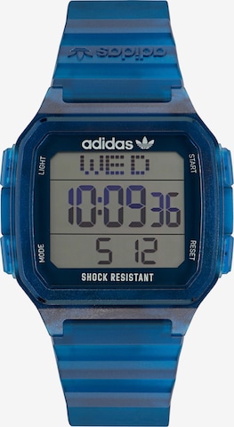 ADIDAS ORIGINALS Digital Watch in Blue: front