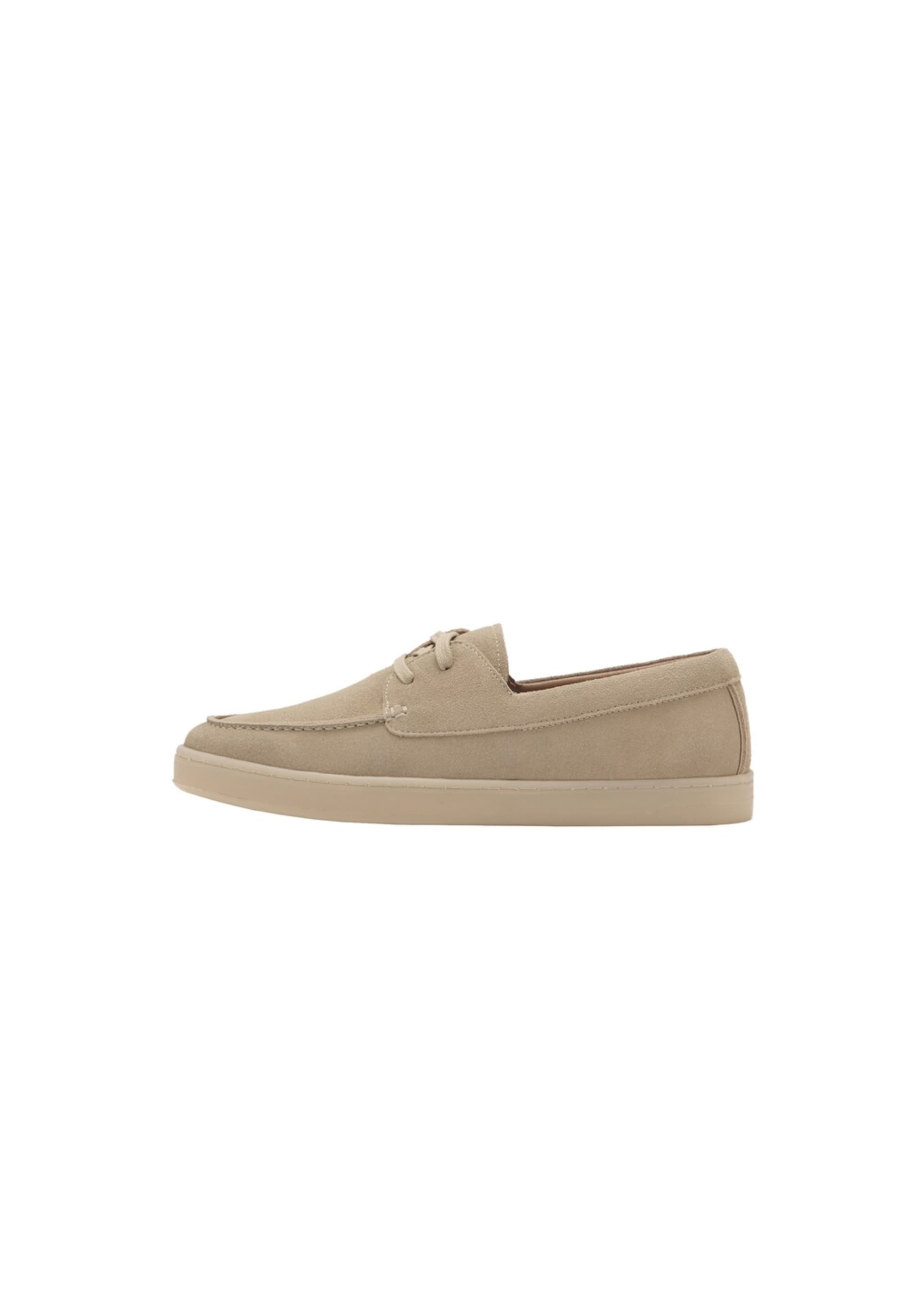 MANGO MAN Schnürschuhe 'Easynaut' in Beige: Vorderseite