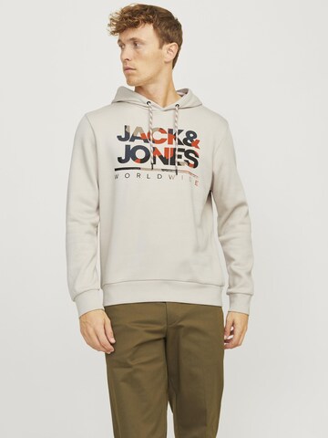 Sweat-shirt 'JJLuke' JACK & JONES en beige