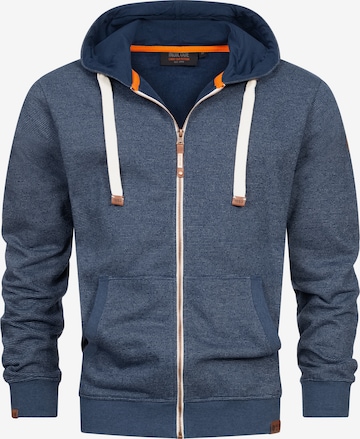 INDICODE JEANS Sweatjacke ' Baustian ' in Blau: Vorderseite