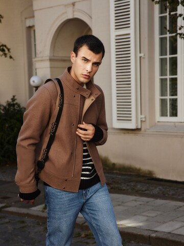 Guido Maria Kretschmer Men Between-Season Jacket 'Milo' in Brown