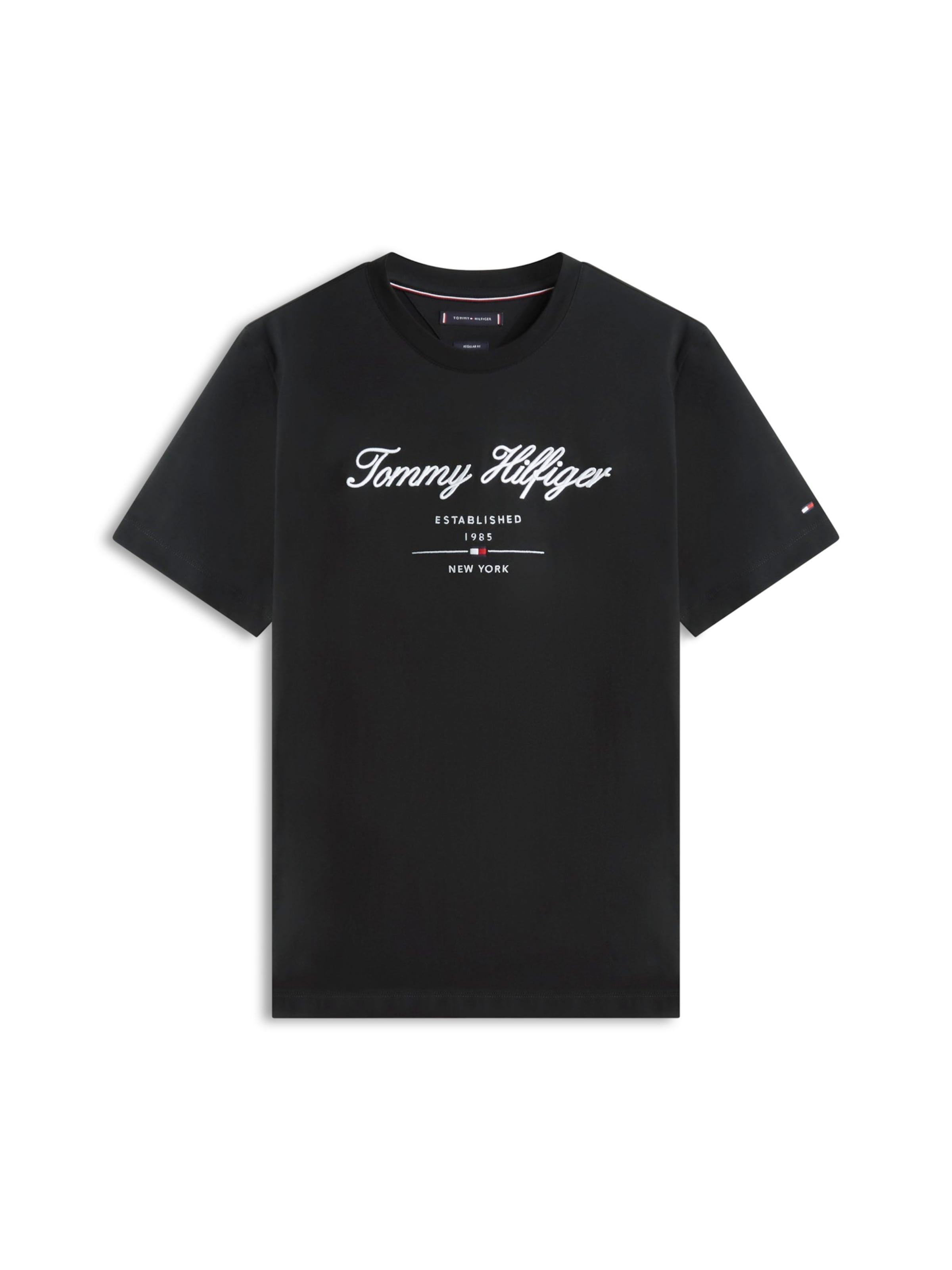 TOMMY HILFIGER Särk, värv must: eest vaates
