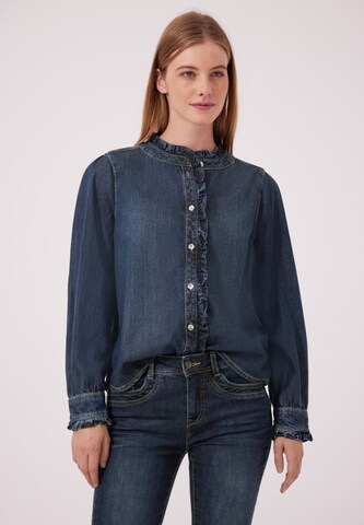 Street One Studio Blouse in Blue: front
