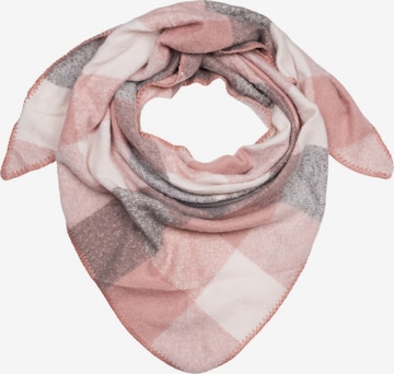 styleBREAKER Tuch 'Web Dreiecktuch Kariert' in Pink: Vorderseite