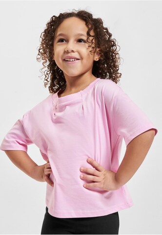 T-Shirt 'Pleat' Urban Classics en rose : devant