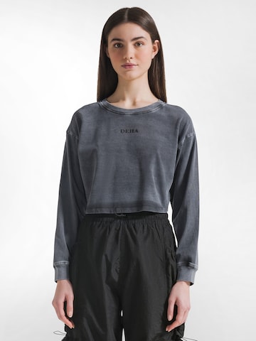 DEHA Sweatshirt in Schwarz: Vorderseite