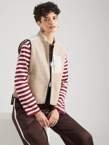 MOS MOSH - Chaleco 'MMRowe Eli' en beige: frente