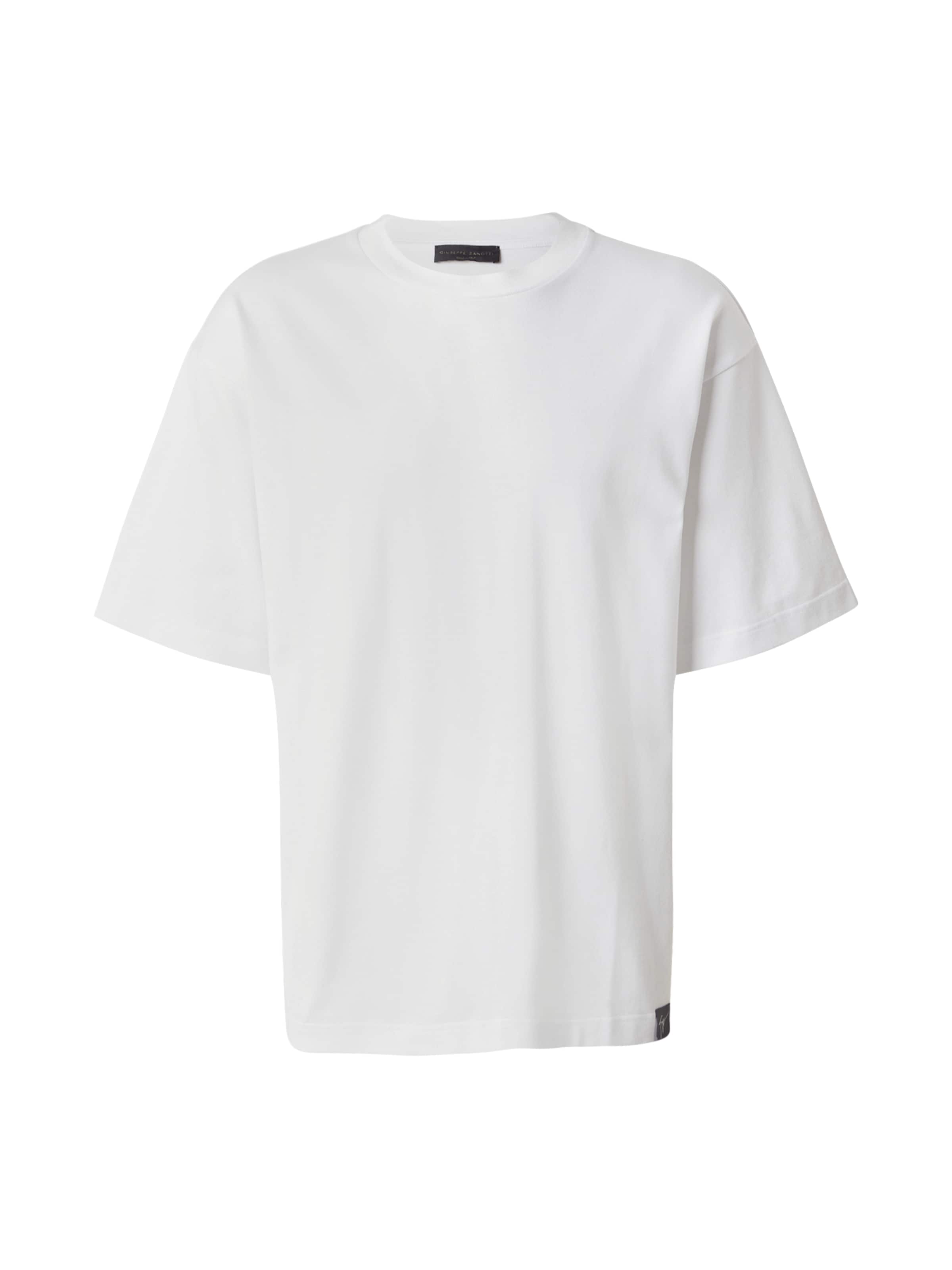 Maglietta 'RTW' di Giuseppe Zanotti in bianco: frontale