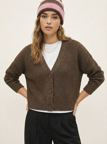 studioselect Вязаная кофта 'Sunny' в Коричневый: спереди