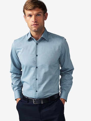 Next Regular fit Zakelijk overhemd in Blauw: voorkant