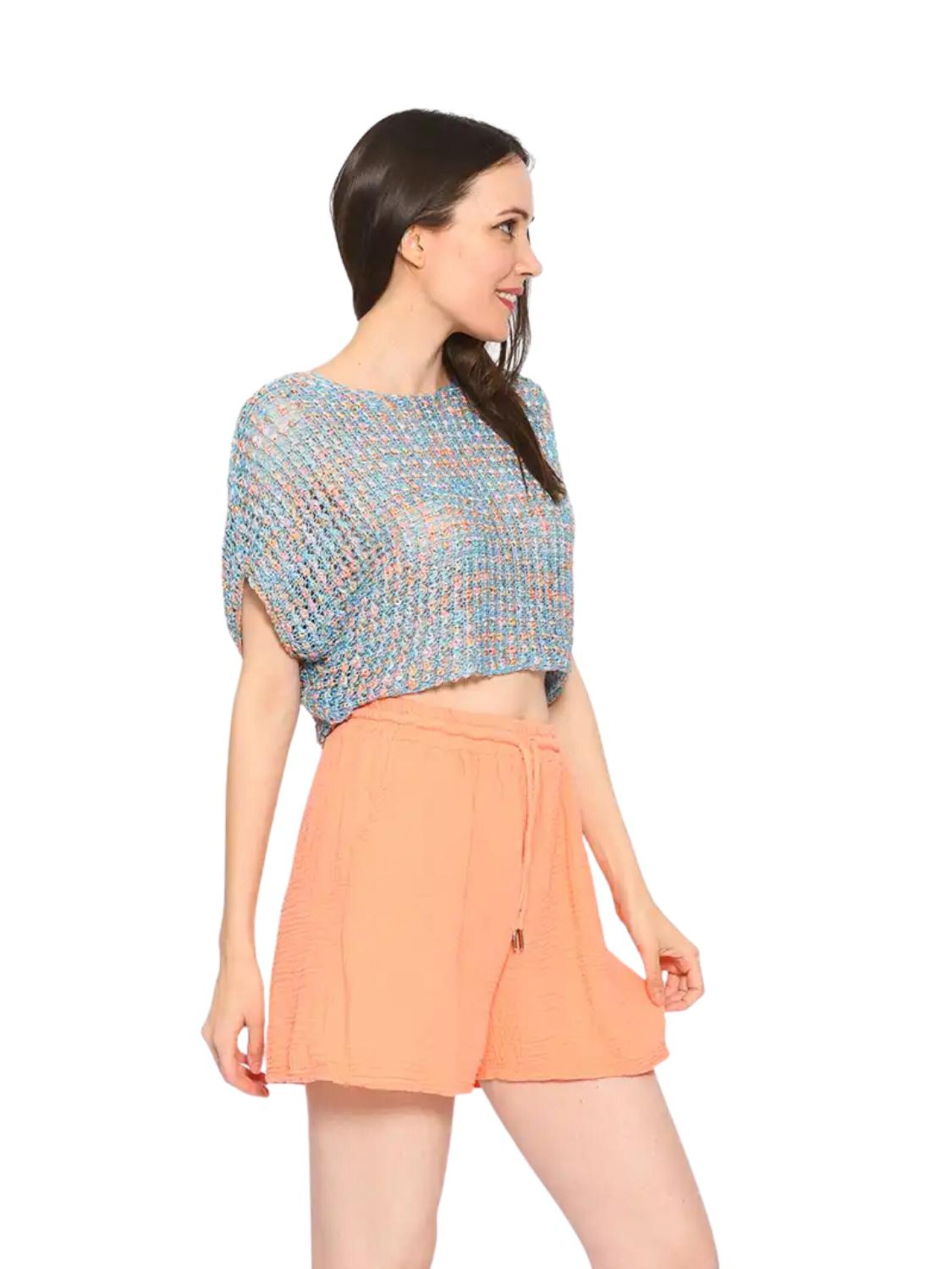 Süel knitwear - Top de punto 'Summer 3D' en azul