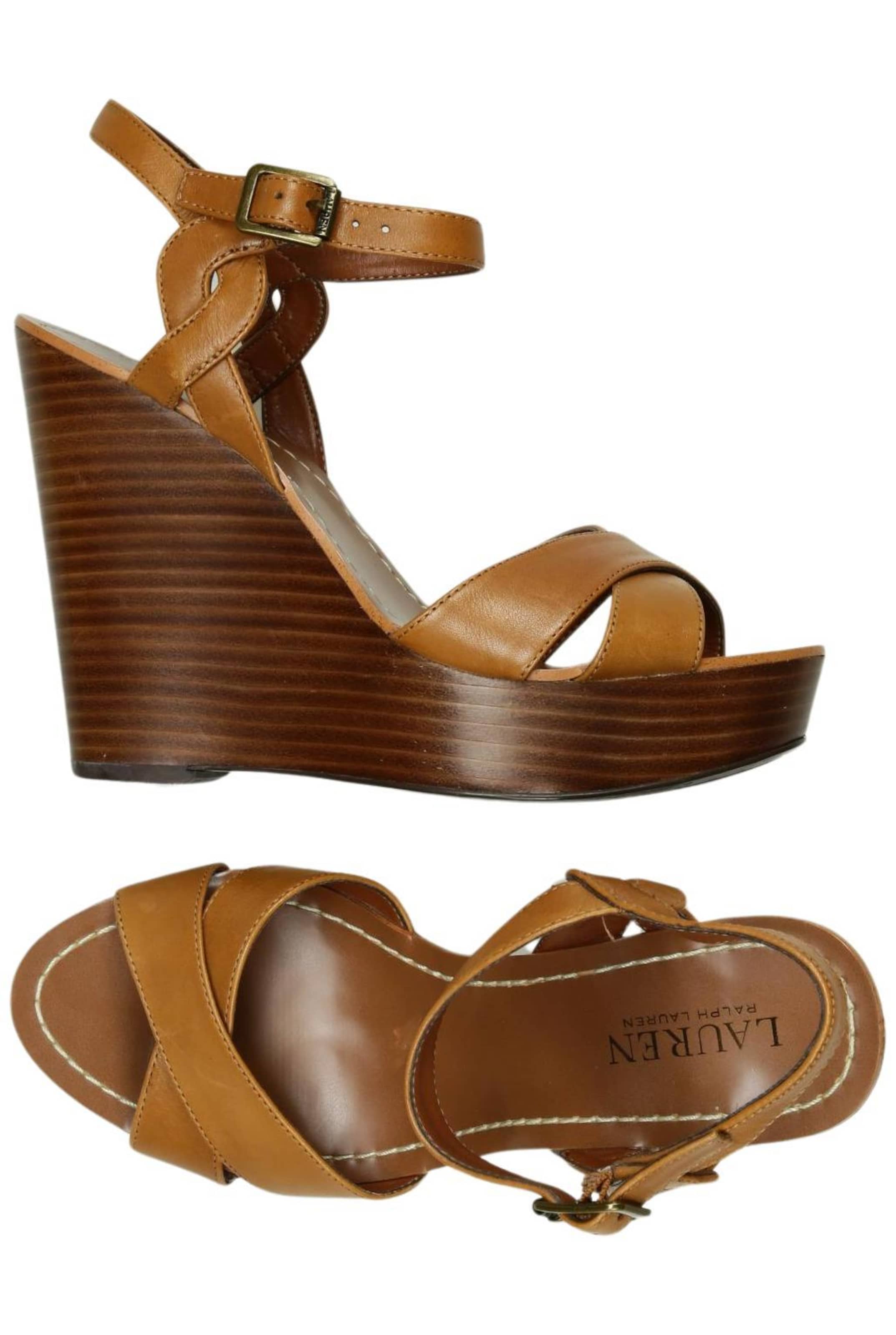 Lauren Ralph Lauren Sandalen 39,5 in Braun: Vorderseite