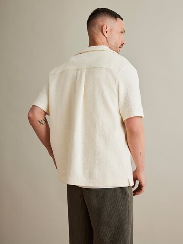 DAN FOX APPAREL Regular Fit Hemd 'Heinrich' in Beige