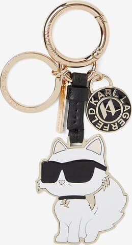 Karl Lagerfeld Key Ring ' Ikonik 2.0' in Gold: front