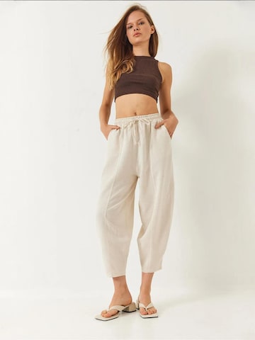 Wide leg Pantaloni di Bianco Lucci in beige