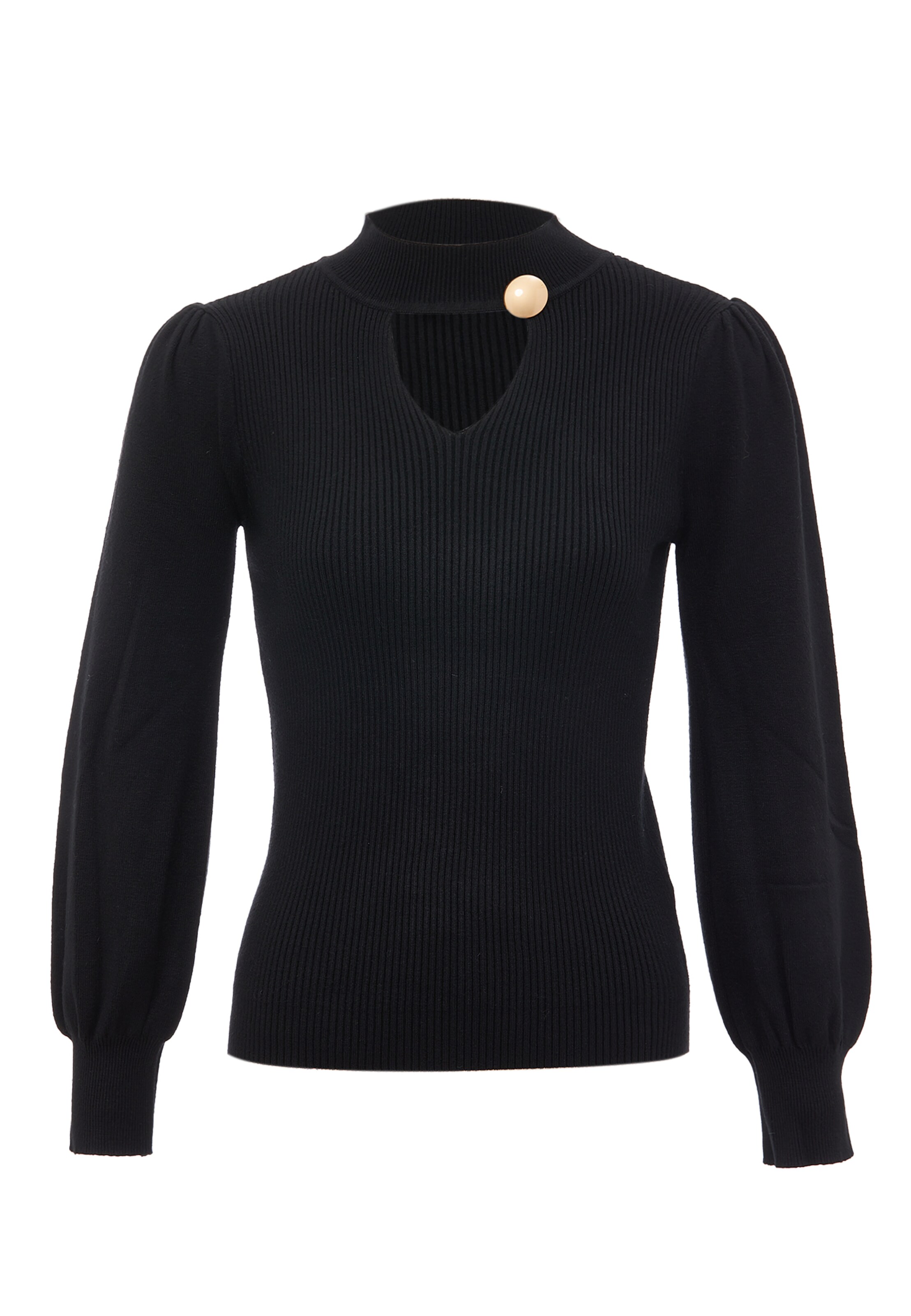 leo selection Sweater in Black: front