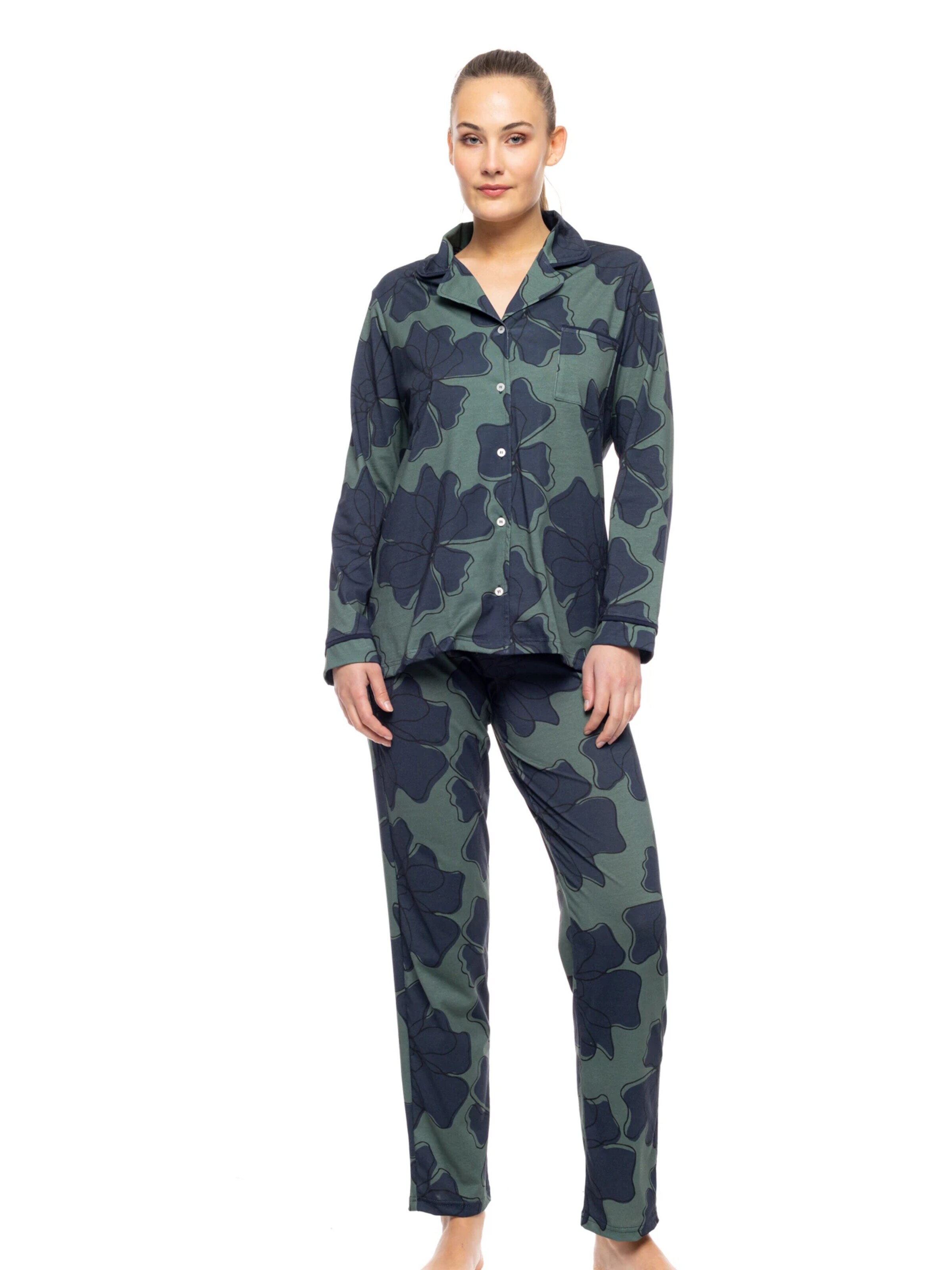 Pink Label - Pijama en verde: frente