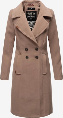 NAVAHOO Between-seasons coat 'Wooly' in Beige: front