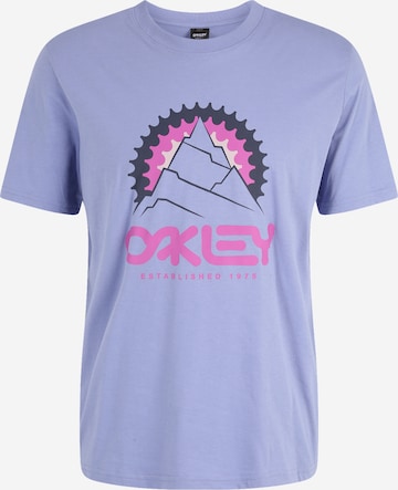 OAKLEY Funkční tričko 'Mountains' – fialová: přední strana